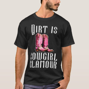 Camiseta La suciedad es glamour de vaquera Jinetes de cabal