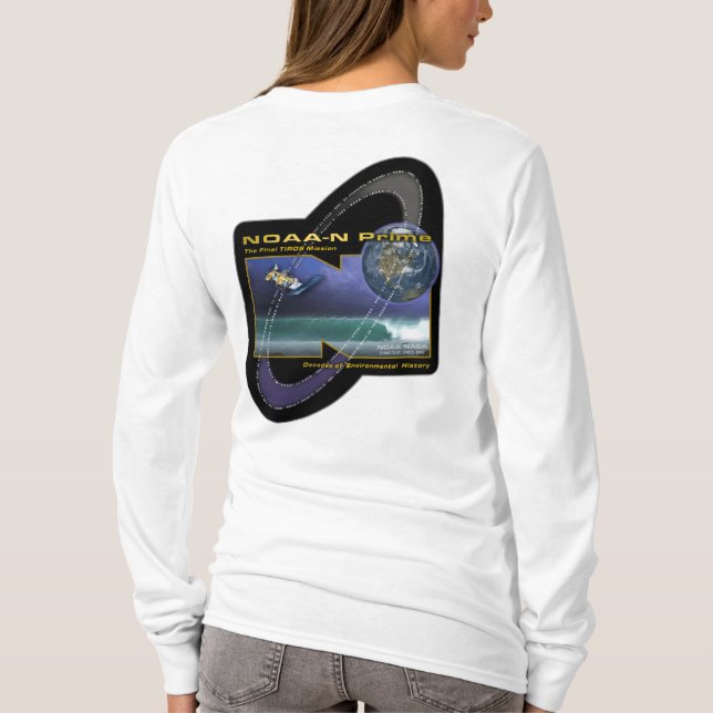 Camiseta La sudadera con capucha de las mujeres (Reverso)