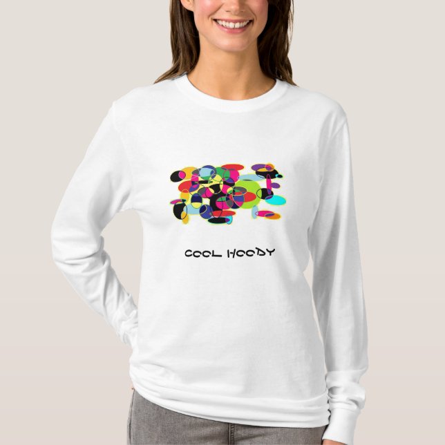 Camiseta La sudadera con capucha fresca (Anverso)