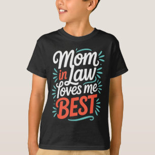 Camiseta La suegra me ama chiste familiar divertido