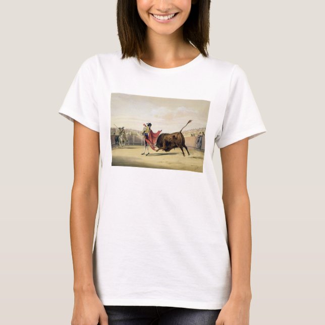 Camiseta La Suerte de la Capa, 1865 (colour litho) (Anverso)