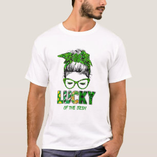 Camiseta La Suerte Del Día Irlandés-St Patricks En Messy Bu
