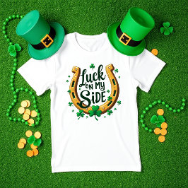 Camiseta La suerte en My Side Irish Horseshoe St. Patrick D