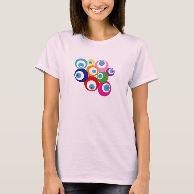CAMISETA LA SUERTE OBSERVA EL ARCO IRIS DE LOS MALES DE OJO (Anverso)