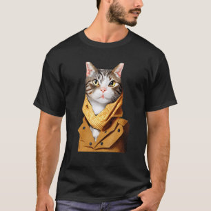 Camiseta La Suite Antropomórfica De Vestido De Gato Se Pare