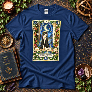 Camiseta La Summa Sacerdotisa Tarot de Gato - Sabiduría Int