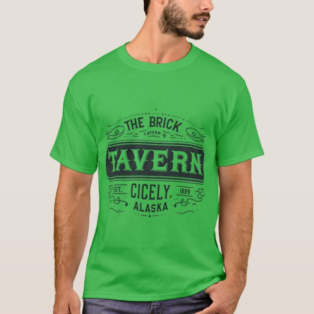 Camiseta La Taberna de Ladrillo Tributo a Northern Exposure (Anverso)