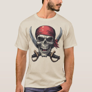Camiseta La Taberna Pirata del Mar - Calavera en huesos