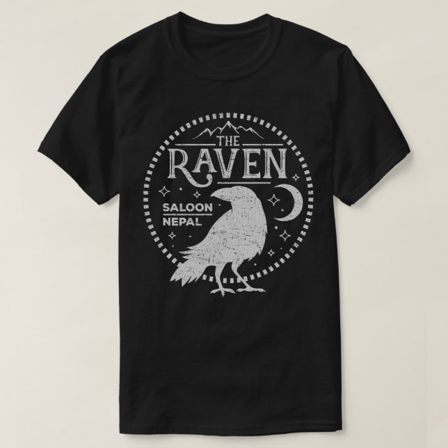 Camiseta La Taberna Raven Nepal (Diseño del anverso)