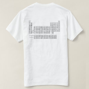 Camiseta La tabla de elementos periódica apoya