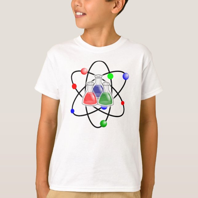 Camiseta La tabla de elementos periódica apoya color (Anverso)