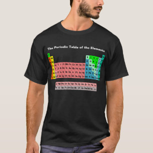 Camiseta La tabla periódica (estilo sencillo)