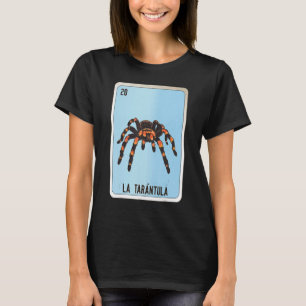 Camiseta La Tarantula Canales Mexicanas de Bingo de Lotería