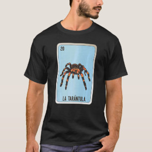 Camiseta La Tarantula Canales Mexicanas de Bingo de Lotería
