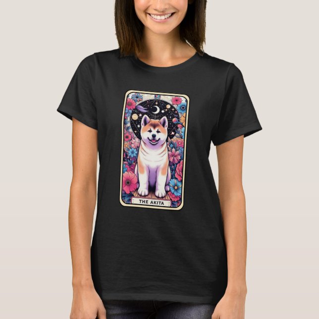 Camiseta La tarjeta Akita Tarot (Anverso)