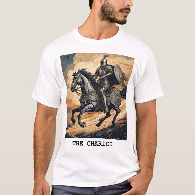 CAMISETA LA TARJETA CHARIOT-TAROT (Anverso)