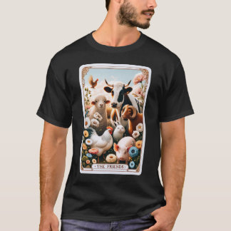 Camiseta La tarjeta de amigos Tarot para animales veganos