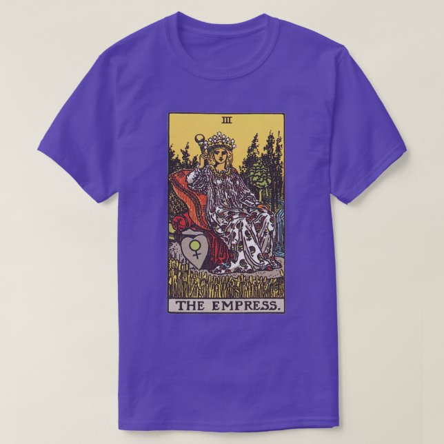 Camiseta La tarjeta de Empress Tarot (Diseño del anverso)
