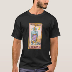 Camiseta La tarjeta de gato Tarot Funny Cat Lover Cat Mom M
