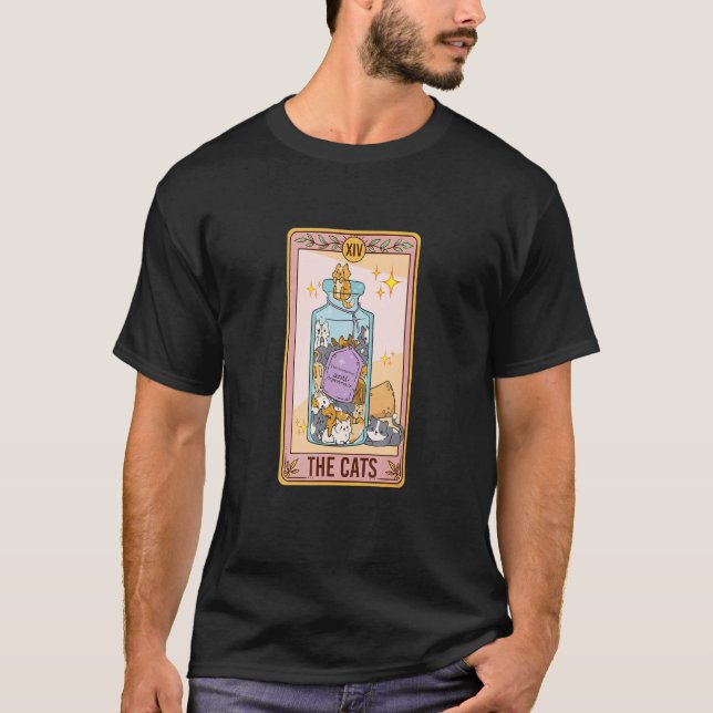 Camiseta La tarjeta de gato Tarot Funny Cat Lover Cat Mom M (Anverso)