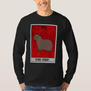 Camiseta La Tarjeta de Tarot de Goteo de Capybara Semi Acuá
