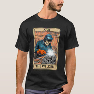 Camiseta La tarjeta de tarot de soldadura de The Welder div
