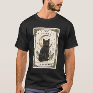 Camiseta La Tarjeta de Tarot del Gato Negro Familiar Camise