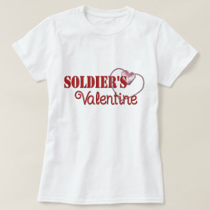 Camiseta La tarjeta del día de San Valentín del soldado