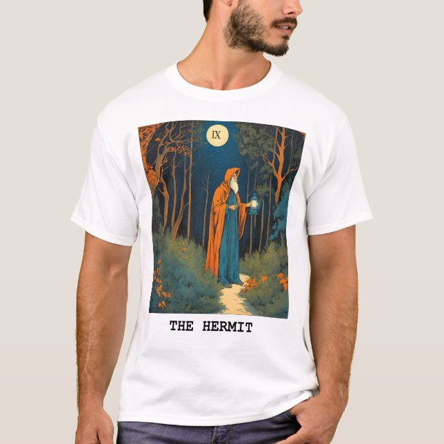 CAMISETA LA TARJETA HERMIT - TAROT (Anverso)