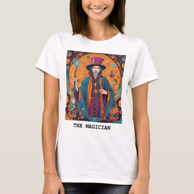 CAMISETA LA TARJETA MAGICIANA - TAROT (Anverso)