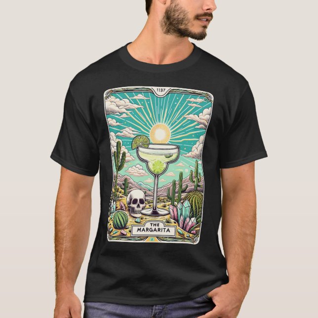 Camiseta La tarjeta Margarita Tarot Cinco De Mayo Fiesta Ma (Anverso)