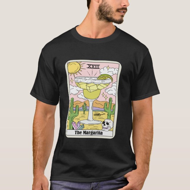 Camiseta La tarjeta Margarita Tarot para bebidas alcohólica (Anverso)