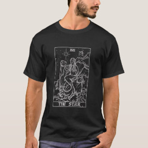 Camiseta La tarjeta Star Tarot Halloween Sirenita Bruja gót