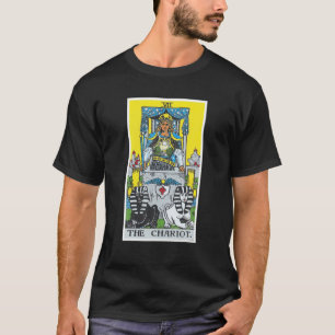 Camiseta La tarjeta Tarot de Carro Creencias Ocultas Divini