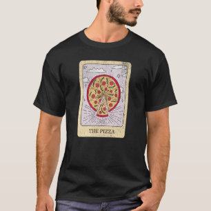 Camiseta La tarjeta Tarot de comida Pizza Retro Vintage Gua