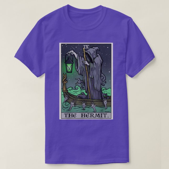 Camiseta La tarjeta tarot de Hermit  (Diseño del anverso)