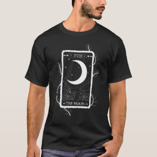 Camiseta La Tarjeta Tarot De La Luna Con El Diseño De Bruja