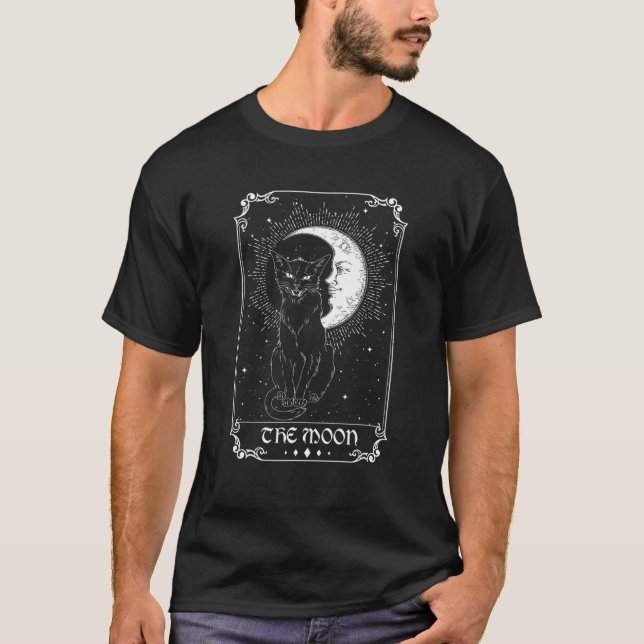 Camiseta La Tarjeta Tarot De La Luna Crescent Hallowee De G (Anverso)