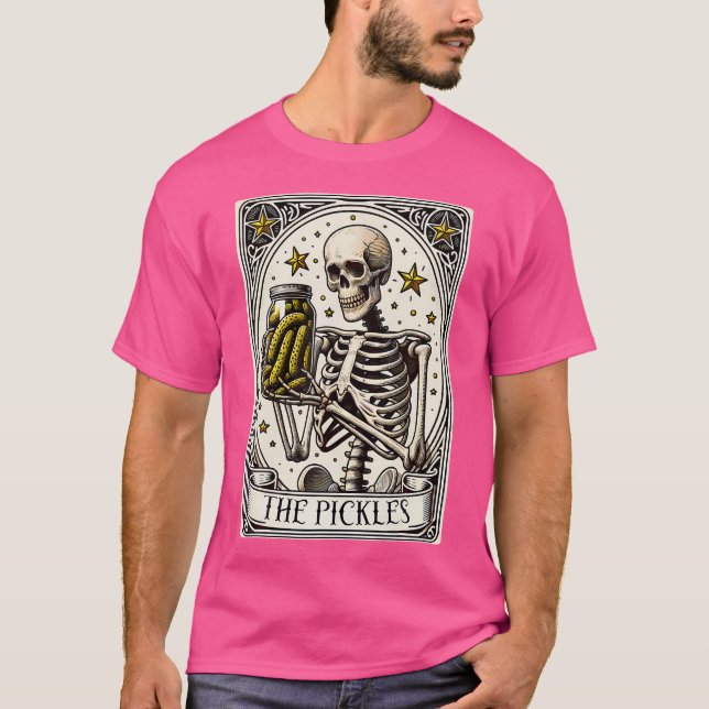 Camiseta La tarjeta Tarot de Pickles Skeleton Canning Seaso (Anverso)