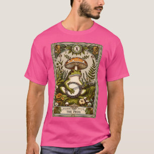 Camiseta La tarjeta Tarot de rana hongo Cottagecore Banjo d