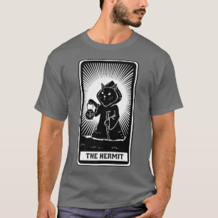 Camiseta La tarjeta tarot del gato ermitaño 