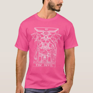Camiseta La tarjeta Tarot Diablo Baphomet Gothic Halloween