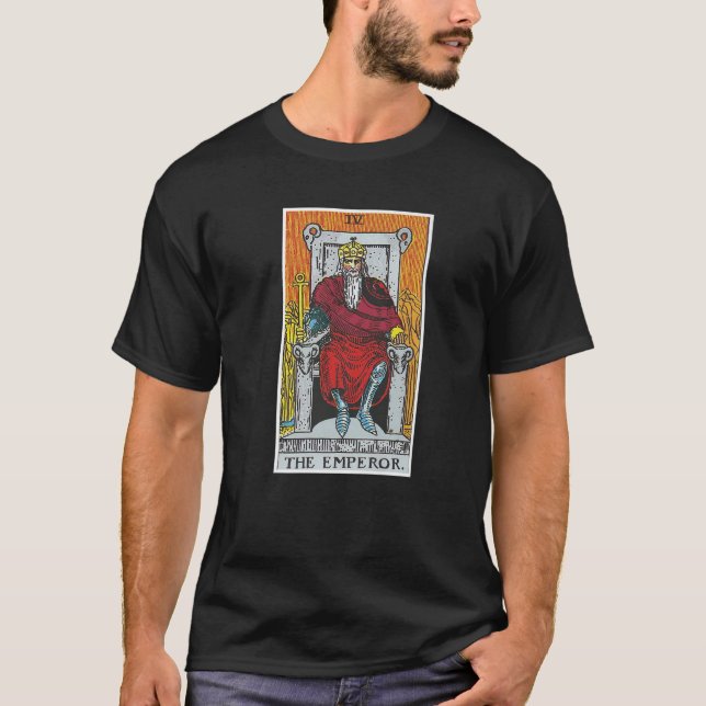 Camiseta La tarjeta Tarot Emperador Creencias Ocultas Divin (Anverso)