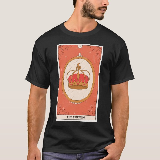 Camiseta La tarjeta tarot Emperador diseño moderno Major Ar (Anverso)