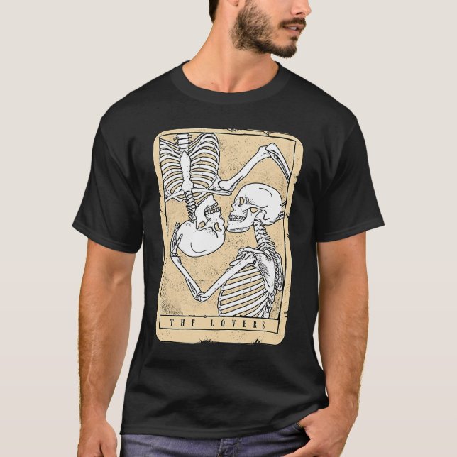 Camiseta La tarjeta Tarot Vintage Astrología Gótico Valenti (Anverso)
