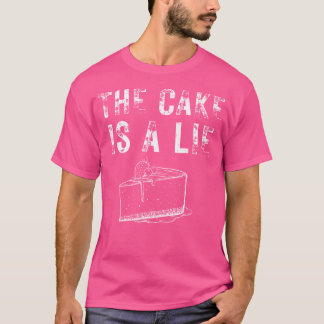 Camiseta La Tarta Es Una Mentira Video Juegos Videojuegos A