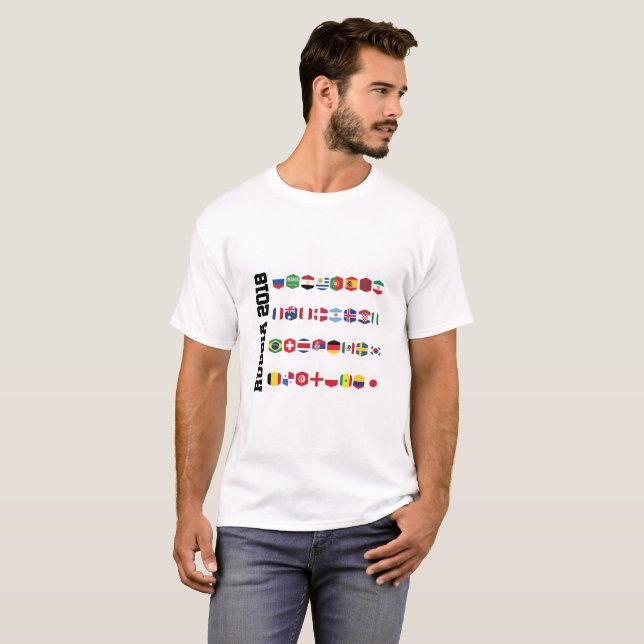 Camiseta La taza 2018 del fútbol del mundo del fútbol de (Anverso completo)