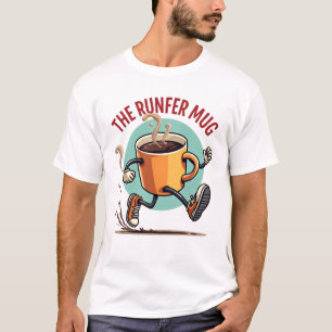 Camiseta La Taza de Correr Taza de Café Energética para C