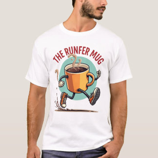 Camiseta La Taza de Correr | Taza de Café Energética para C