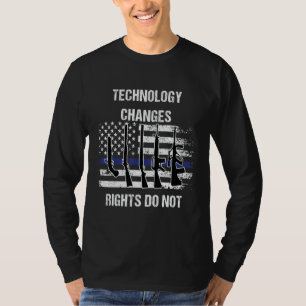 Camiseta La tecnología cambia los derechos no 2ª enmienda p